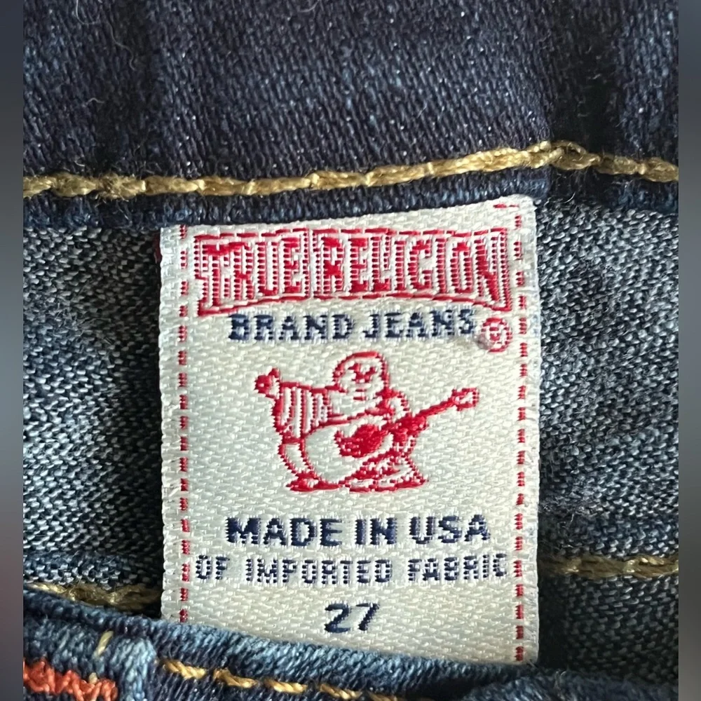 TRUE‎ RELIGION Blue Jeans  Women’s Straining Leg Sz 27